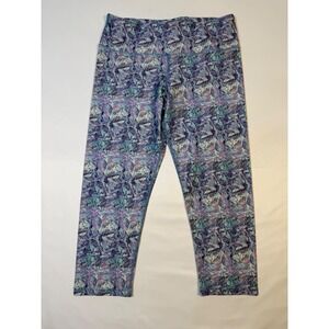 Lululemon Athletica Leggings Capri Cropped Abstract Print Women Size 8